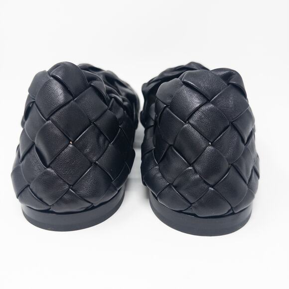 Bottega Veneta Men’s Intrecciato Weave Leather Slippers Loafers Size 43 Black - Picture 5 of 7